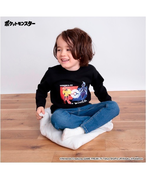 BRANSHES（ブランシェス）の「【Pokemon/ポケットモンスター（ポケモン）】　ロンT　長袖Tシャツ（Tシャツ/カットソー・キッズ・その他2/ブラック/アイボリー/その他1/ネイビー/その他4/その他5/その他3・130/120/100/110/140/150）」の8枚目の写真