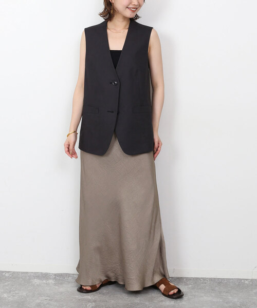 SLOBE IENA（スローブイエナ）の「ヴィンテージサテンマーメイドスカート（スカート・レディース・ライトグリーン/カーキ/アイボリー・36/38）」の21枚目の写真