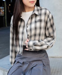 3.3 Field Trip  | 3.3 Field Trip／スソドロストチェックシャツ  2103071(シャツ/ブラウス)