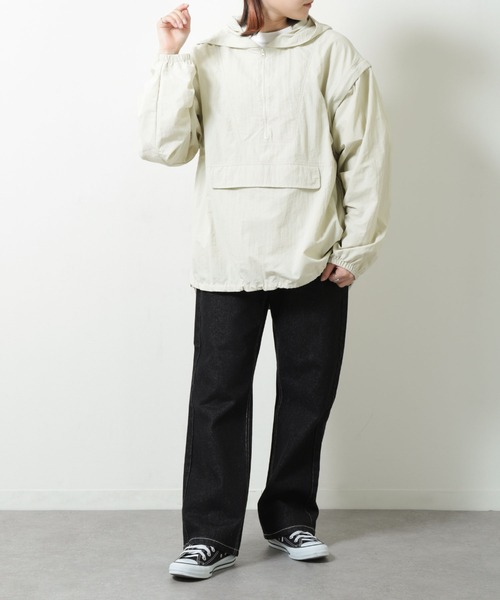 ZIP FIVE（ジップファイブ）の「【ZIP FIVE】 2WAY 撥水 ナイロン テック アノラック ジャケット 【アノラック + ベスト】（ナイロンジャケット・メンズ・イエロー/パープル/ブラック/オリーブ/オフホワイト・MEDIUM/LARGE/X-LARGE）」の10枚目の写真