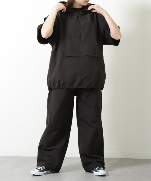 ZIP FIVE（ジップファイブ）の「【ZIP FIVE】 2WAY 撥水 ナイロン テック アノラック ジャケット 【アノラック + ベスト】（ナイロンジャケット・メンズ・イエロー/パープル/ブラック/オリーブ/オフホワイト・MEDIUM/LARGE/X-LARGE）」の20枚目の写真