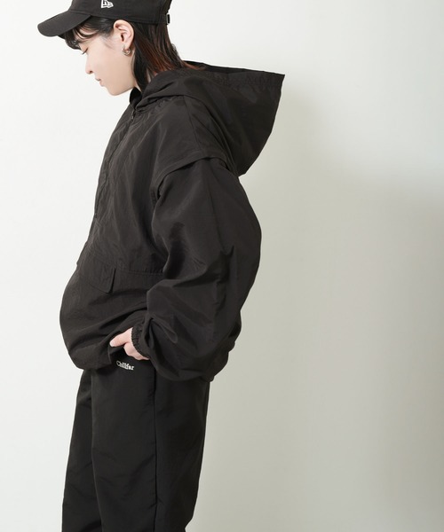 ZIP FIVE（ジップファイブ）の「【ZIP FIVE】 2WAY 撥水 ナイロン テック アノラック ジャケット 【アノラック + ベスト】（ナイロンジャケット・メンズ・イエロー/パープル/ブラック/オリーブ/オフホワイト・MEDIUM/LARGE/X-LARGE）」の15枚目の写真