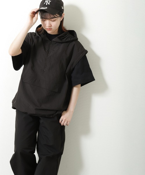 ZIP FIVE（ジップファイブ）の「【ZIP FIVE】 2WAY 撥水 ナイロン テック アノラック ジャケット 【アノラック + ベスト】（ナイロンジャケット・メンズ・イエロー/パープル/ブラック/オリーブ/オフホワイト・MEDIUM/LARGE/X-LARGE）」の18枚目の写真