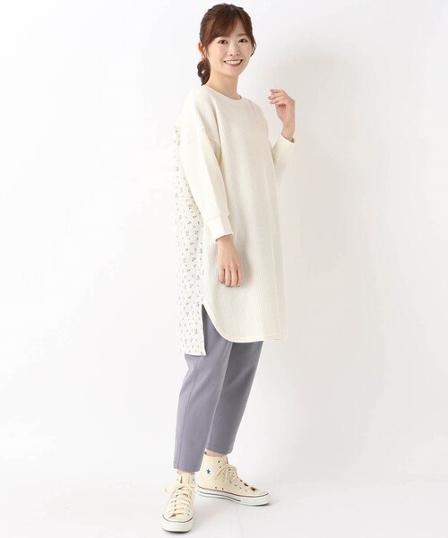 one'sterrace（ワンズテラス）の「ツイル9分丈 テーパード パンツ（その他パンツ・レディース・カーキ系5/ベージュ系9/ブルー系その他7・02）」の17枚目の写真