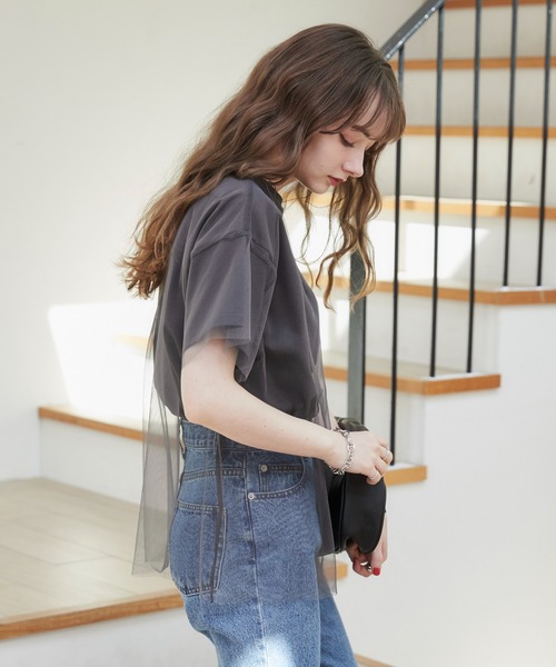 DOUDOU 半袖 Tシャツ チャコールグレー viseu チュール - メルカリ