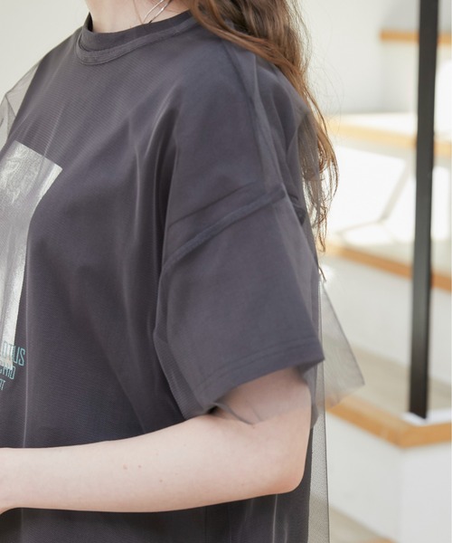 DOUDOU 半袖 Tシャツ チャコールグレー viseu チュール DOUDOU 半袖 Tシャツ チャコールグレー viseu チュール - メルカリ
