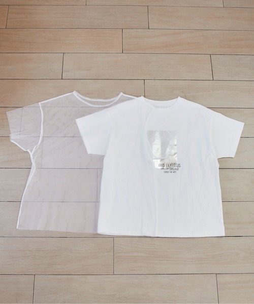 Y&#39;s - 半袖チュールTシャツ 楽天市場】and it チュールレイヤードTシャツ カットソー