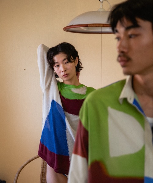 PAMM（パム）の「MARBLE PAMM low gauge knit（ニット/セーター