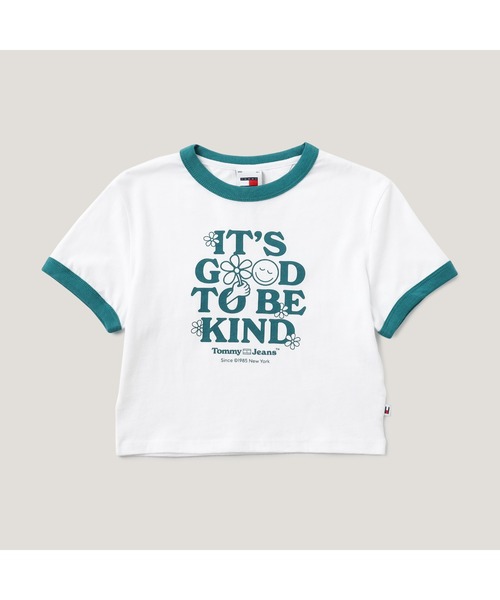 【トミージーンズ】スリムクロップドノベルティリンガーTシャツ 楽天市場】スリムクロップドノベルティリンガーTシャツ／トミー