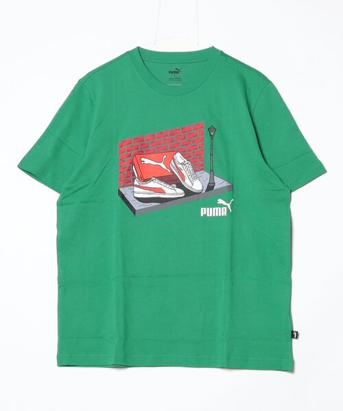 PUMA（プーマ）の「プーマ PUMA GRAPHICS スニーカーボックス Tシャツ_（Tシャツ/カットソー・メンズ・グリーン/ホワイト/ブラック・S/M/L/LL/3L）」の3枚目の写真