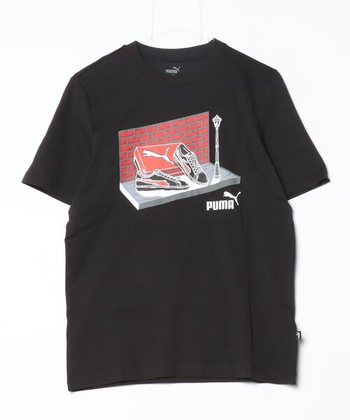 PUMA（プーマ）の「プーマ PUMA GRAPHICS スニーカーボックス Tシャツ_（Tシャツ/カットソー・メンズ・グリーン/ホワイト/ブラック・S/M/L/LL/3L）」の2枚目の写真