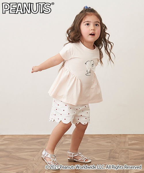 petit main（プティマイン）の「【リンク】スカラップショートパンツ(キッズサイズ)（スウェットパンツ・キッズ・ネイビー/オフホワイト/ブルー/キナリ/ライトピンク・90cm/80ｃｍ/130cm/120cm/100cm/110cm）」の14枚目の写真