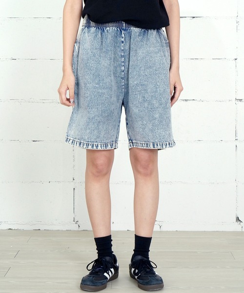 COOKMAN(クックマン)の「Cookman クックマン シェフ ショートパンツ ハーフパンツ イージーパンツ Snow Washed Denim Blue(デニムパンツ・メンズ・ケミカルウォッシュ・LARGE/MEDIUM)」の16枚目の写真