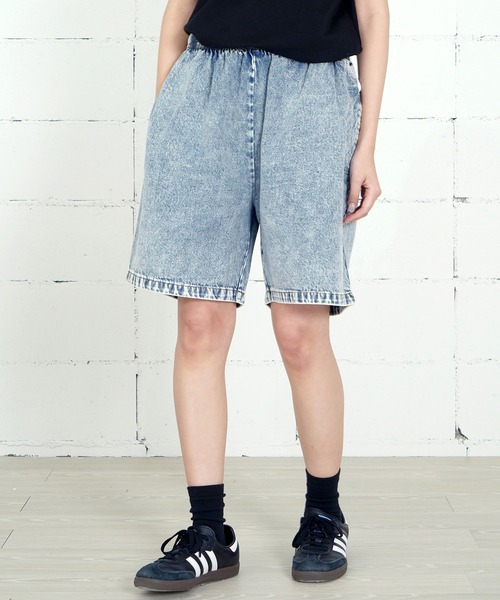 COOKMAN(クックマン)の「Cookman クックマン シェフ ショートパンツ ハーフパンツ イージーパンツ Snow Washed Denim Blue(デニムパンツ・メンズ・ケミカルウォッシュ・LARGE/MEDIUM)」の18枚目の写真