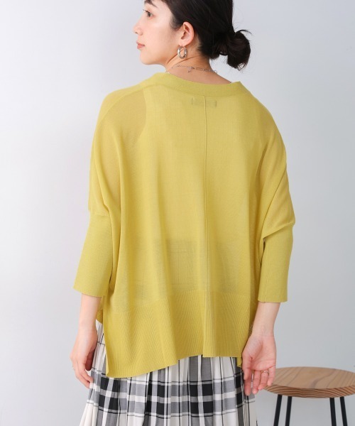 Bou Jeloud（ブージュルード）の「サラサラUV接触冷感BOXカーディガン（カーディガン/ボレロ・レディース・ブラック/イエロー/オフホワイト/ブルー/ベージュ/グレー/レッド/ダークブルー/キャメル・FREE）」の12枚目の写真