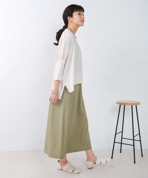 Bou Jeloud（ブージュルード）の「サラサラUV接触冷感BOXカーディガン（カーディガン/ボレロ・レディース・ブラック/イエロー/オフホワイト/ブルー/ベージュ/グレー/レッド/ダークブルー/キャメル・FREE）」の20枚目の写真