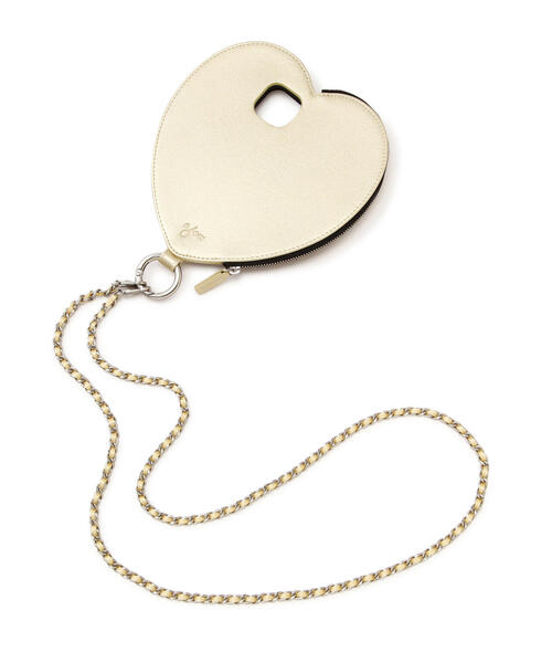 ajew（エジュー）の「ajew/エジュー/dress HEART case shoulder 15（スマホケース/カバー・レディース・レッド/ホワイト/ブラック/ゴールド/シルバー・FREE/F）」の5枚目の写真