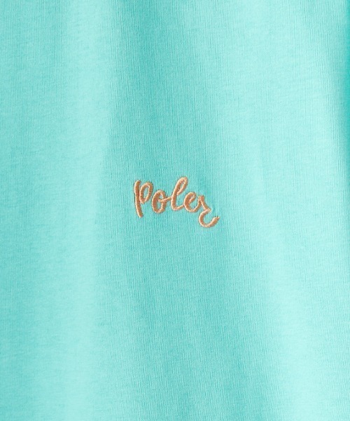 POLeR（ポーラー）の「[POLeR/ポーラー] 別注 POPPY フラワーバックプリント ショートスリーブTシャツ（Tシャツ/カットソー・レディース・ホワイト/ブルー/ブラック・M/L）」の5枚目の写真