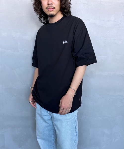 POLeR（ポーラー）の「[POLeR/ポーラー] 別注 POPPY フラワーバックプリント ショートスリーブTシャツ（Tシャツ/カットソー・レディース・ホワイト/ブルー/ブラック・M/L）」の13枚目の写真