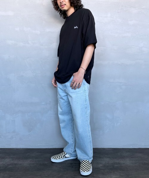 POLeR（ポーラー）の「[POLeR/ポーラー] 別注 POPPY フラワーバックプリント ショートスリーブTシャツ（Tシャツ/カットソー・レディース・ホワイト/ブルー/ブラック・M/L）」の16枚目の写真