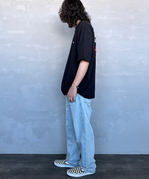 POLeR（ポーラー）の「[POLeR/ポーラー] 別注 POPPY フラワーバックプリント ショートスリーブTシャツ（Tシャツ/カットソー・レディース・ホワイト/ブルー/ブラック・M/L）」の17枚目の写真