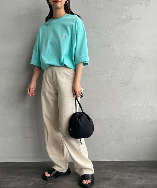 POLeR（ポーラー）の「[POLeR/ポーラー] 別注 POPPY フラワーバックプリント ショートスリーブTシャツ（Tシャツ/カットソー・レディース・ホワイト/ブルー/ブラック・M/L）」の22枚目の写真