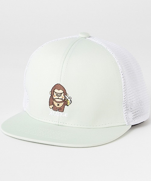 XLARGE KIDS（エクストララージキッズ）の「ゴリラ＆バナナキャップ（キャップ・キッズ・ライトグリーン/ブラック/サックスブルー・S(48-52cm)/M(52-56cm)）」の3枚目の写真