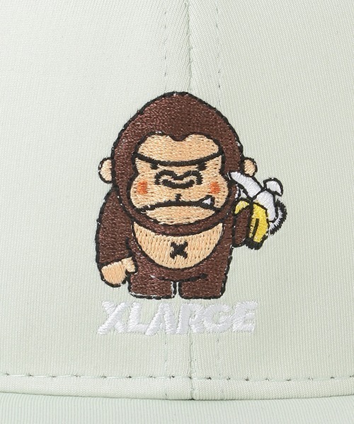 XLARGE KIDS（エクストララージキッズ）の「ゴリラ＆バナナキャップ（キャップ・キッズ・ライトグリーン/ブラック/サックスブルー・S(48-52cm)/M(52-56cm)）」の13枚目の写真