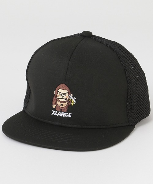 XLARGE KIDS（エクストララージキッズ）の「ゴリラ＆バナナキャップ（キャップ・キッズ・ライトグリーン/ブラック/サックスブルー・S(48-52cm)/M(52-56cm)）」の8枚目の写真