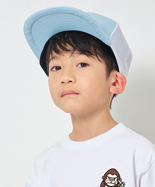 XLARGE KIDS（エクストララージキッズ）の「ゴリラ＆バナナキャップ（キャップ・キッズ・ライトグリーン/ブラック/サックスブルー・S(48-52cm)/M(52-56cm)）」の5枚目の写真
