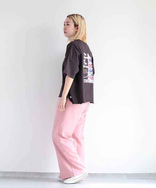 CONVERSE(コンバース)の「【CONVERSE】バックプリントワイドTee(Tシャツ/カットソー・レディース・ホワイト系1/ホワイト系2/ブラック系2/ブラック系1・M)」の15枚目の写真