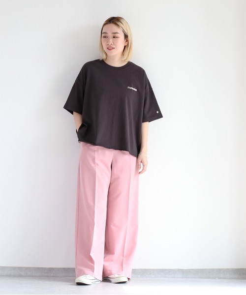 CONVERSE(コンバース)の「【CONVERSE】バックプリントワイドTee(Tシャツ/カットソー・レディース・ホワイト系1/ホワイト系2/ブラック系2/ブラック系1・M)」の16枚目の写真