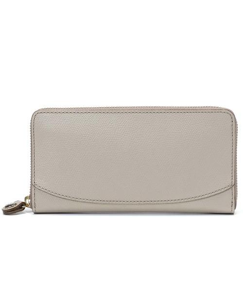 TOPKAPI（トプカピ）の「COLORATO［コロラート］角シボ型押し・ラウンドファスナー長財布（財布・レディース・グレイッシュベージュ/ライトブラウン/グレイッシュブルー/レモンイエロー/ミント/ネイビー/ピンク/ライトピンク/オレンジ/キャメル・FREE）」の14枚目の写真