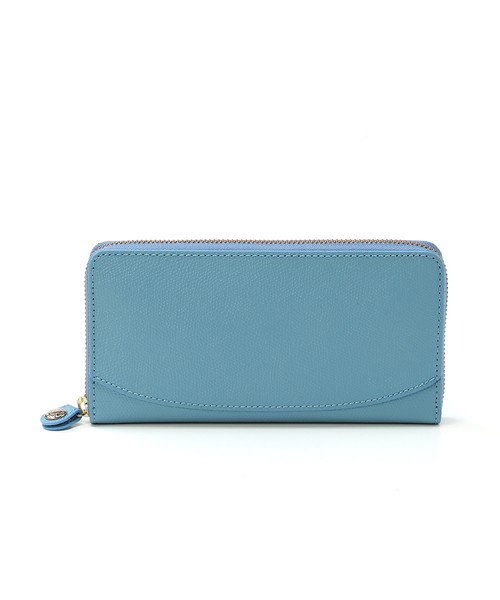 TOPKAPI（トプカピ）の「COLORATO［コロラート］角シボ型押し・ラウンドファスナー長財布（財布・レディース・グレイッシュベージュ/ライトブラウン/グレイッシュブルー/レモンイエロー/ミント/ネイビー/ピンク/ライトピンク/オレンジ/キャメル・FREE）」の17枚目の写真