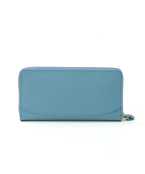 TOPKAPI（トプカピ）の「COLORATO［コロラート］角シボ型押し・ラウンドファスナー長財布（財布・レディース・グレイッシュベージュ/ライトブラウン/グレイッシュブルー/レモンイエロー/ミント/ネイビー/ピンク/ライトピンク/オレンジ/キャメル・FREE）」の18枚目の写真