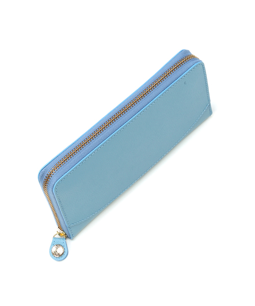 TOPKAPI（トプカピ）の「COLORATO［コロラート］角シボ型押し・ラウンドファスナー長財布（財布・レディース・グレイッシュベージュ/ライトブラウン/グレイッシュブルー/レモンイエロー/ミント/ネイビー/ピンク/ライトピンク/オレンジ/キャメル・FREE）」の21枚目の写真