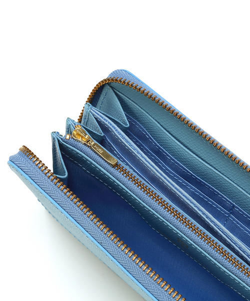 TOPKAPI（トプカピ）の「COLORATO［コロラート］角シボ型押し・ラウンドファスナー長財布（財布・レディース・グレイッシュベージュ/ライトブラウン/グレイッシュブルー/レモンイエロー/ミント/ネイビー/ピンク/ライトピンク/オレンジ/キャメル・FREE）」の22枚目の写真