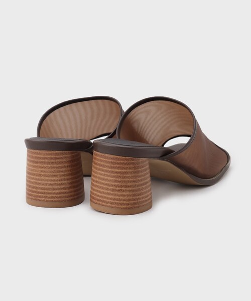 GALLEST(ギャレスト)の「◆【LE VERNIS】シアーメッシュミュール(サンダル・レディース・ダークブラウン/ベージュ/ブラック・45/35)」の7枚目の写真