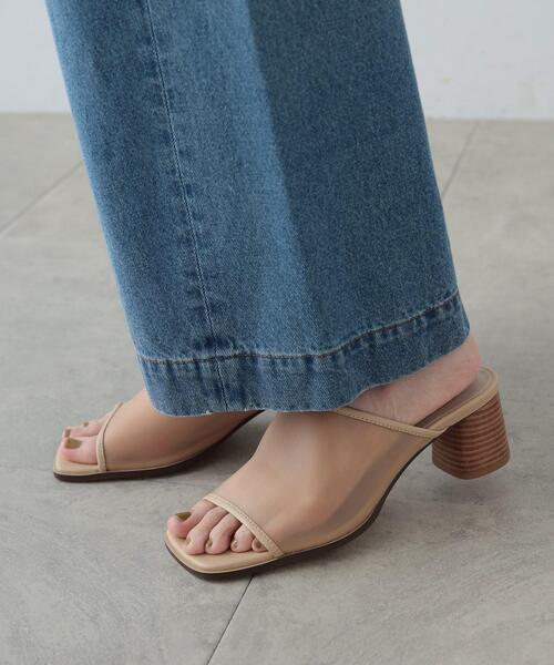 GALLEST(ギャレスト)の「◆【LE VERNIS】シアーメッシュミュール(サンダル・レディース・ダークブラウン/ベージュ/ブラック・45/35)」の10枚目の写真