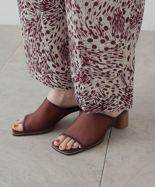 GALLEST(ギャレスト)の「◆【LE VERNIS】シアーメッシュミュール(サンダル・レディース・ダークブラウン/ベージュ/ブラック・45/35)」の16枚目の写真