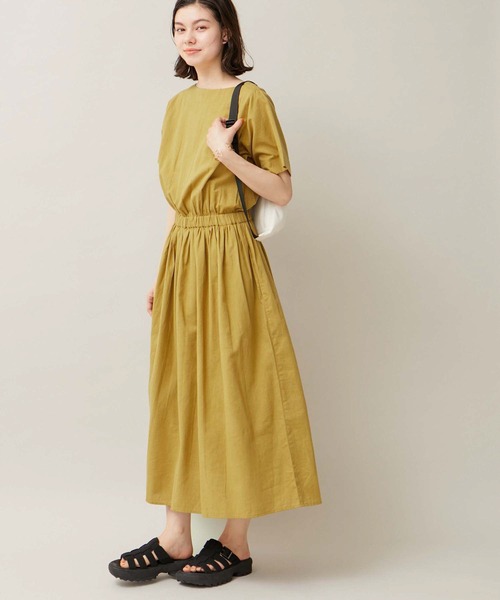 ROPE' PICNIC(ロペピクニック)の「【WEB限定カラー:スミクロ】INDIAウエストマークワンピース(ワンピース・レディース・スミクロ/ボルドー/ダークグリーン/マスタード・38)」の4枚目の写真