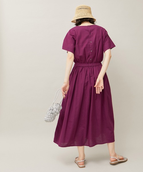 ROPE' PICNIC(ロペピクニック)の「【WEB限定カラー:スミクロ】INDIAウエストマークワンピース(ワンピース・レディース・スミクロ/ボルドー/ダークグリーン/マスタード・38)」の19枚目の写真