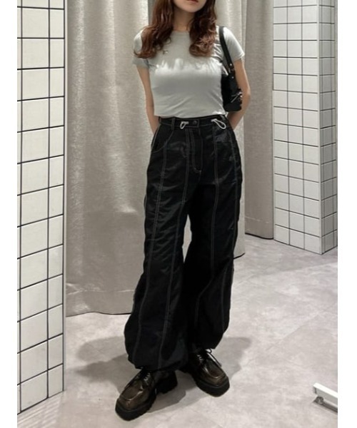 LAGUA GEM WAVE STITCH ブルゾン ブラック LAGUA GEM | STAND NECK