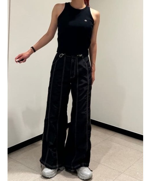 LAGUA GEM（ラグアジェム）の「NYLON STITCH パンツ（その他パンツ・レディース・ライトブルー/ブラック/ライトピンク・X-SMALL/SMALL/MEDIUM）」の18枚目の写真