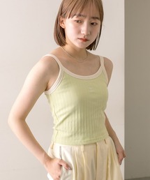 mline | 【4色展開】[mline]配色刺繍タンクトップ(タンクトップ)