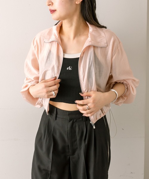 mline（エムライン）の「【4色展開】[mline]配色刺繍タンクトップ（タンクトップ・レディース・ブラック/オフホワイト/イエロー/グリーン・FREE）」の10枚目の写真