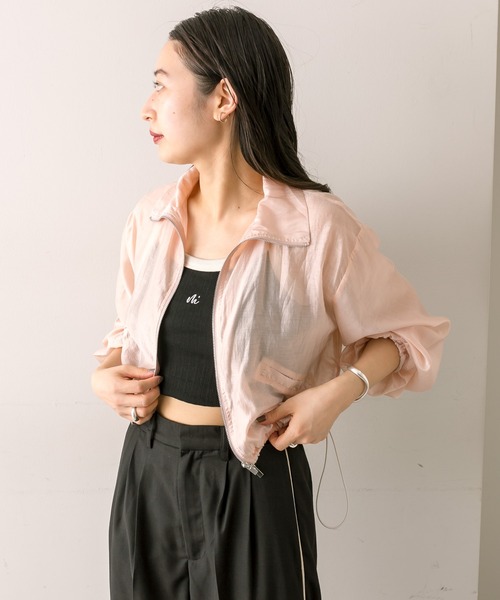 mline（エムライン）の「【4色展開】[mline]配色刺繍タンクトップ（タンクトップ・レディース・ブラック/オフホワイト/イエロー/グリーン・FREE）」の11枚目の写真