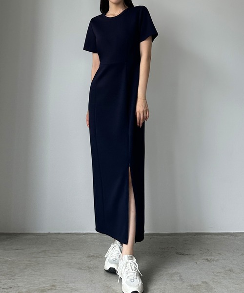 新品未使用 MARK&LONA カラフルストレッチワンピース GLOBAL WORK ワンピース スゴラクストレッチドッキング