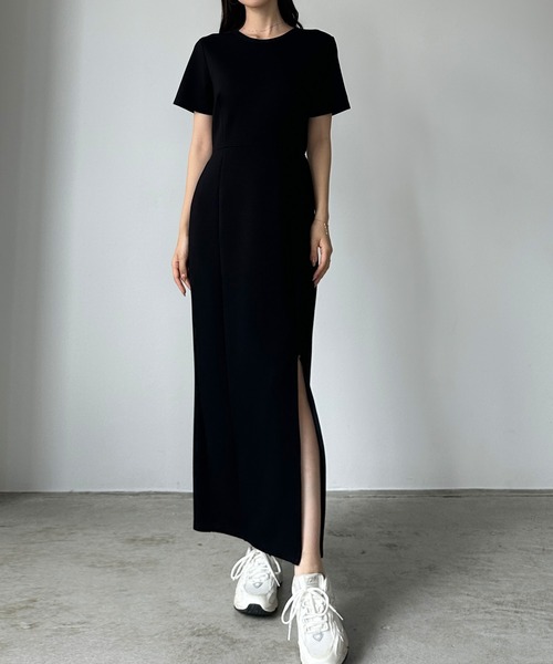 セール】【選べる】ストレッチカットワンピース（マーメイド/Iライン