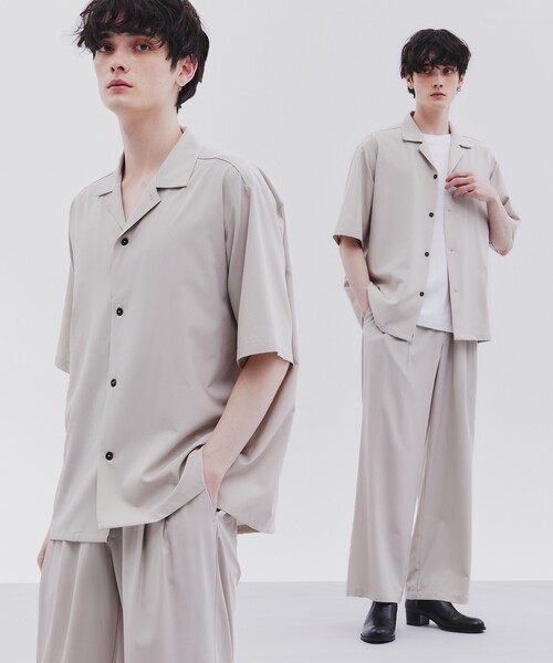 tk.TAKEO KIKUCHI(ティーケータケオキクチ)の「◆エアリーシャツセットアップ(セットアップ・メンズ・ブルー系その他/ブルー/ライトベージュ/ブラック・03/02/01)」の3枚目の写真